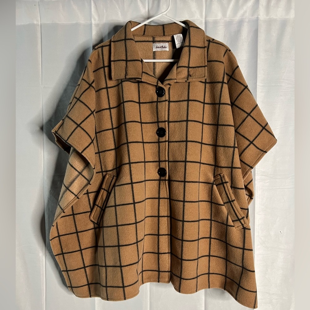 Button Down Poncho - image 2